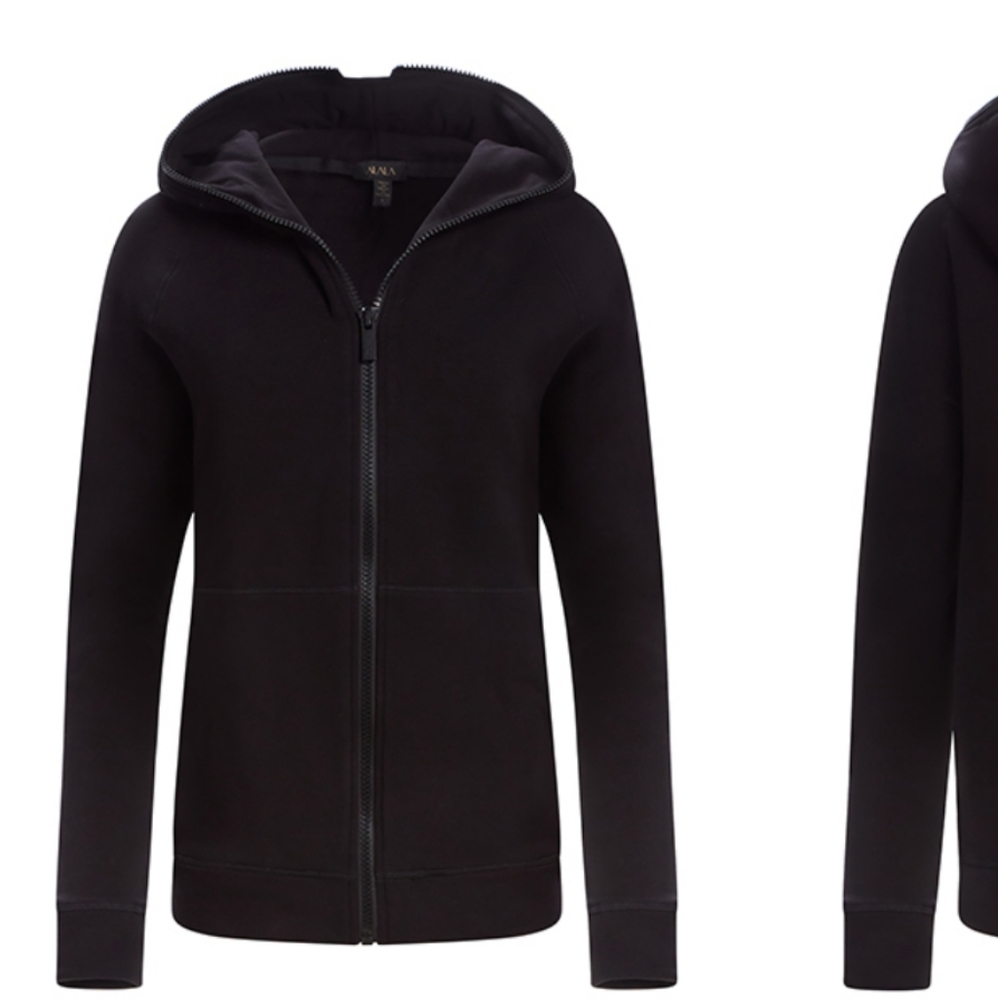 Alala Zip up black hoodie Small
